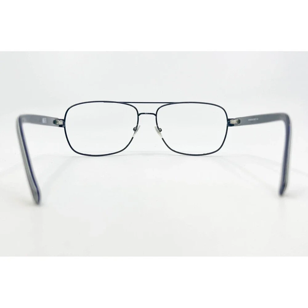 Unbranded Eyeglass Frames Mens Black Aviator Double Bridge 58-17-140